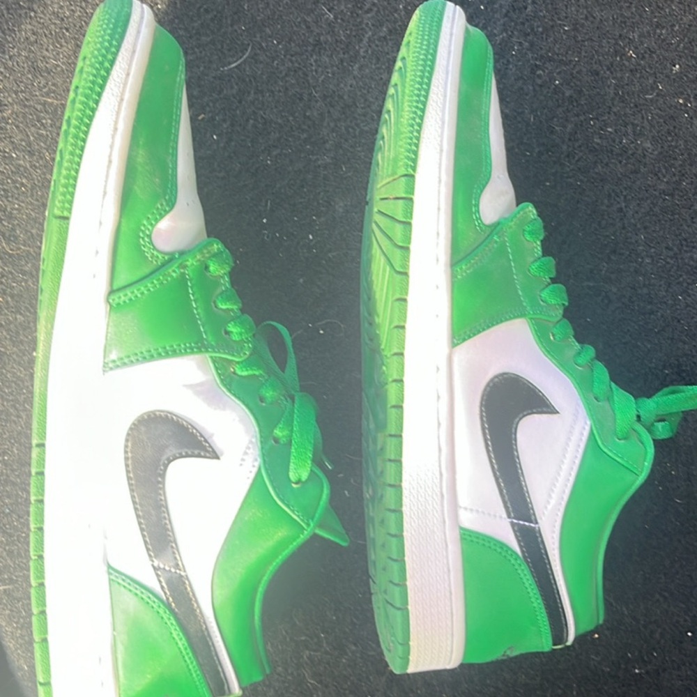 Nike Green and White Sneakers
